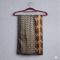 Elegant Geometric Print Hijab – Brown & Beige Luxury Style