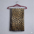 Luxury Silk Leopard Print Hijab – Brown & Black