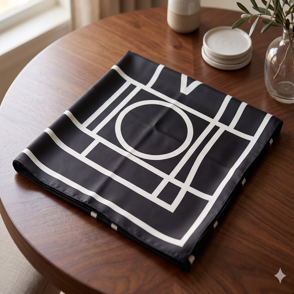 Premium SILK Hijab -Geometrical