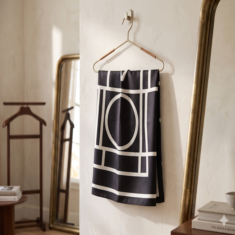 Premium SILK Hijab -Geometrical